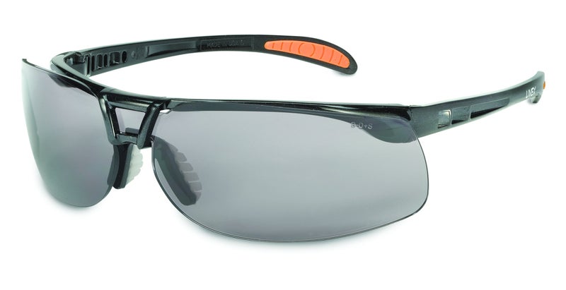 UVEX Honeywell Uvex by ProtÃ©gÃ© Safety Glasses, Metallic Black Frame with Gray Lens & HydroShield Anti-Fog Coating (S4201HS) - Image 1